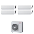 Immagine di Toshiba SHORAI EDGE WHITE R32 Climatizzatore a parete quadri split inverter Wi-Fi bianco | unità esterna 10 kW unità interne 21000+16000+9000+7000 BTU RAS-5M34G3AVG-E+RAS-[B22|B16|B10|B07]G3KVSG-E