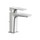Nobili SEVEN miscelatore lavabo monocomando, H.15.5 cm, con scarico, a risparmio energetico, finitura Inox spazzolato SEE124118/1IX