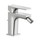 Nobili SEVEN miscelatore bidet monocomando, H.13.5 cm, a risparmio energetico, con scarico, finitura Inox spazzolato SEE124119/1IX