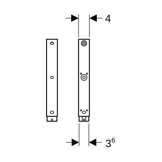 Immagine di Geberit DUOFIX set piedini di prolunga H.20 cm (2 pezzi)  111.848.00.2