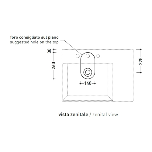 Immagine di Flaminia APPLIGHT 70 lavabo L.70 P.51 cm da appoggio, sospeso e top, con piano rubinetteria, senza troppopieno, colore bianco finitura lucido AP7051