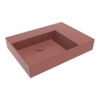 Immagine di Flaminia APPLIGHT 70 lavabo L.70 P.51 cm da appoggio, sospeso e top, con piano rubinetteria, senza troppopieno, colore uva finitura opaco AP7051UV