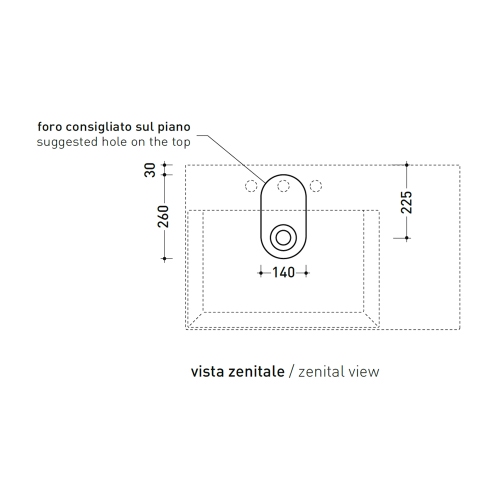 Immagine di Flaminia APPLIGHT 85 lavabo L.85 P.51 cm da appoggio, sospeso e top, con piano rubinetteria, senza troppopieno, colore bianco finitura lucido AP8551