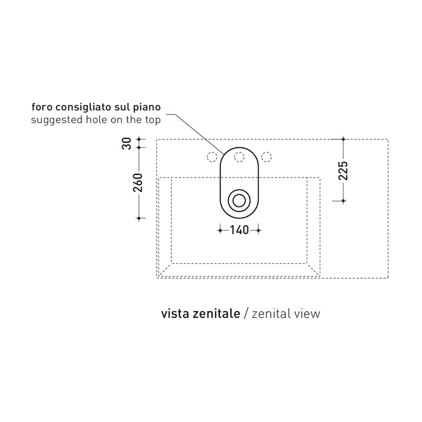 Immagine di Flaminia APPLIGHT 85 lavabo L.85 P.51 cm da appoggio, sospeso e top, con piano rubinetteria, senza troppopieno, colore bianco finitura lucido AP8551