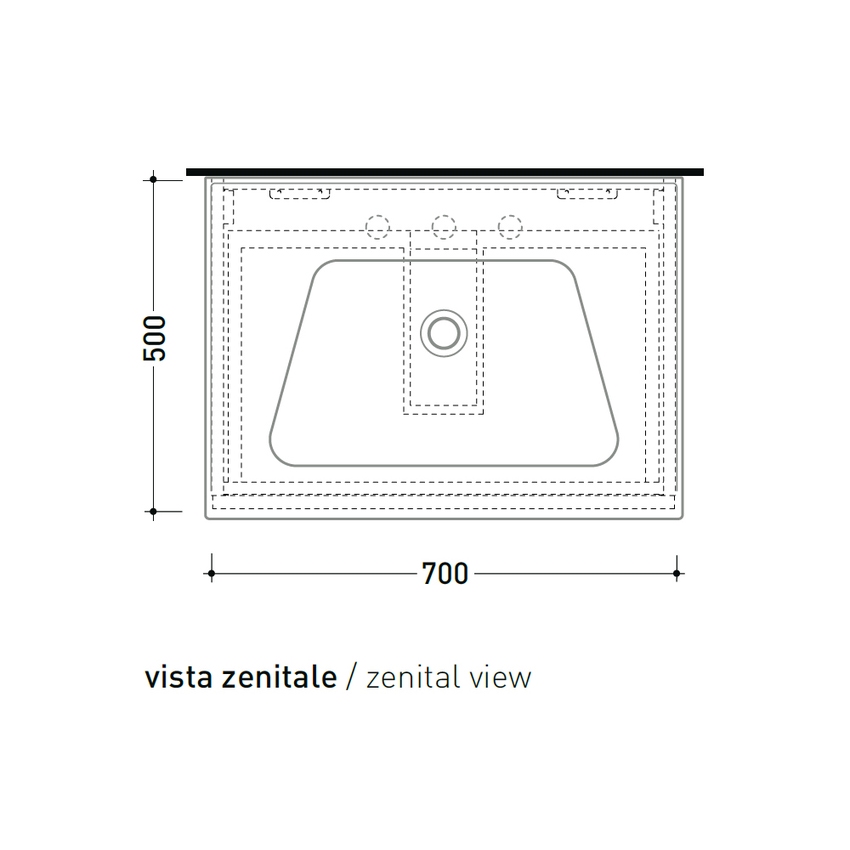 Immagine di Flaminia CUBIKA/BLOOM set con mobile sottolavabo L.70 cm, 1 cassetto, colore bianco finitura opaco e lavabo L.70 cm con troppopieno, colore bianco finitura lucido BCK876LBK+BM70L