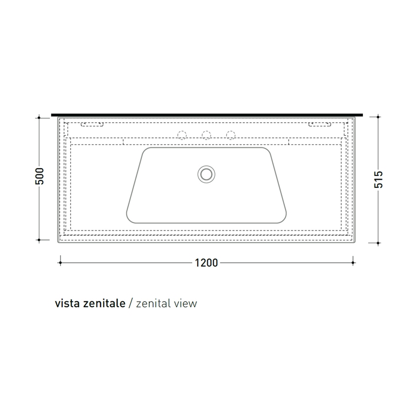Immagine di Flaminia CUBIKA/BLOOM set con mobile sottolavabo L.120 cm, 1 cassetto, colore bianco finitura opaco e lavabo L.120 cm con troppopieno, colore bianco finitura lucido BCK945LBK+BM120L