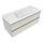 Flaminia CUBIKA x BLOOM base sospesa L.120 P.50 cm, con 2 cassetti, per consolle Bloom 120 (non inclusa), finitura fokos sale BCK949GSK