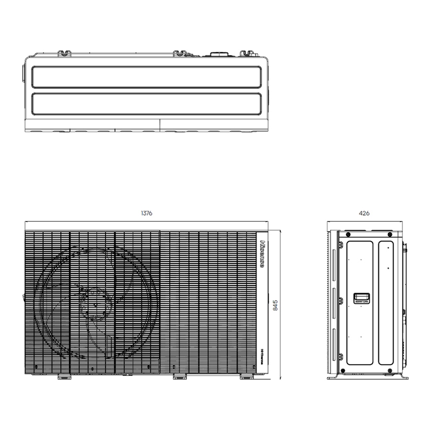 Immagine di Hisense HI-THERMA MONOBLOCCO R290 pompa di calore aria/acqua 5 kW per riscaldamento, raffrescamento e produzione di acqua calda sanitaria AHZ-050HCPB1A