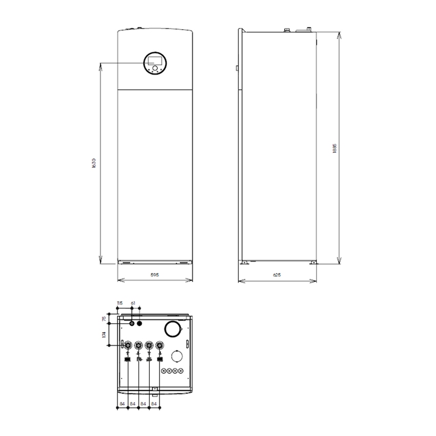 Immagine di Hisense HI-THERMA INTEGRA pompa di calore split aria-acqua per riscaldamento, raffreddamento e produzione ACS, accumulo 230 l | unità interna e unità esterna 4.4 kW AHS-044HCDSAA-23+AHW-044HCDS1