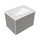 Flaminia CUBIKA/BLOOM set con mobile sottolavabo L.70 cm, 1 cassetto, colore grey finitura opaco e lavabo L.70 cm con troppopieno, colore bianco finitura lucido BCK876LGK+BM70L