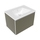 Flaminia CUBIKA/BLOOM set con mobile sottolavabo L.70 cm, 1 cassetto, colore verde palude finitura opaco e lavabo L.70 cm con troppopieno, colore bianco finitura lucido BCK876LVK+BM70L
