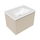 Flaminia CUBIKA/BLOOM set con mobile sottolavabo L.70 cm, 1 cassetto, colore juta finitura opaco e lavabo L.70 cm con troppopieno, colore bianco finitura lucido BCK876LJK+BM70L