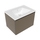 Flaminia CUBIKA/BLOOM set con mobile sottolavabo L.70 cm, 1 cassetto, colore taupe finitura opaco e lavabo L.70 cm con troppopieno, colore bianco finitura lucido BCK876LTK+BM70L