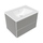 Flaminia CUBIKA/BLOOM set con mobile sottolavabo L.70 cm, 2 cassetti, colore grey finitura opaco e lavabo L.70 cm con troppopieno, colore bianco finitura lucido BCK809LGK+BM70L
