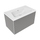 Flaminia CUBIKA/BLOOM set con mobile sottolavabo L.85 cm, 1 cassetto, colore grey finitura opaco e lavabo L.85 cm con troppopieno, colore bianco finitura lucido BCK879LGK+BM85L