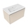 Flaminia CUBIKA/BLOOM set con mobile sottolavabo L.85 cm, 1 cassetto, colore juta finitura opaco e lavabo L.85 cm con troppopieno, colore bianco finitura lucido BCK879LJK+BM85L