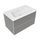 Flaminia CUBIKA/BLOOM set con mobile sottolavabo L.85 cm, 2 cassetti, colore grey finitura opaco e lavabo L.85 cm con troppopieno, colore bianco finitura lucido BCK815LGK+BM85L