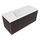Flaminia CUBIKA/BLOOM set con mobile sottolavabo L.120 cm, 1 cassetto, finitura eucalipto lavabo L.120 cm con troppopieno, colore bianco finitura lucido BCK945LEK+BM120L