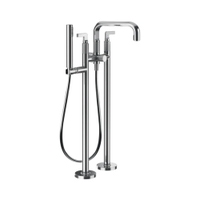 Immagine di Gessi INCISO- piantana esterno vasca, con doccetta e deviatore automatico, finitura cromo 58029#031
