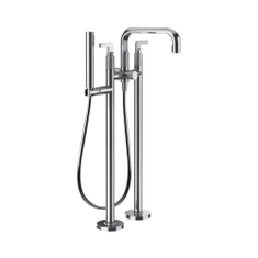 Immagine di Gessi INCISO- piantana esterno vasca, con doccetta e deviatore automatico, finitura cromo 58029#031