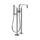 Gessi INCISO- piantana esterno vasca, con doccetta e deviatore automatico, finitura cromo 58029#031