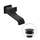 Flaminia NOKE’ miscelatore monocomando lavabo ad incasso, completo di piletta Stop&Go e corpo incasso, colore nero finitura opaco NK3230NE