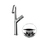 Bossini PLY miscelatore monocomando H.31 cm per lavabo, con scarico 1"1/4 click-clack, finitura cromo Z00903000030005