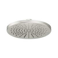 Immagine di Nobili SHOWER soffione a snodo rotondo da Ø 20 cm. in ottone, finitura inox spazzolato AD139/112IX