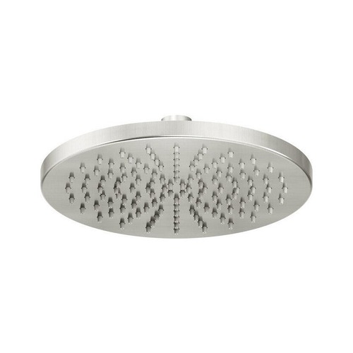 Immagine di Nobili SHOWER soffione a snodo rotondo da Ø 20 cm. in ottone, finitura inox spazzolato AD139/112IX