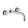 Nobili RESPIRO batteria 3 fori P.20 cm a parete per lavabo, senza scarico e senza corpo incasso, finitura inox spazzolato RS131298/1EIX