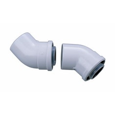 curva fumi 45° coassiale 