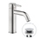 Immagine di Nobili LIVE miscelatore monocomando H.18 cm per lavabo, con scarico 1 1/4” push, finitura inox spazzolato LV00118/16IX