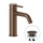 Nobili LIVE miscelatore monocomando H.18 cm per lavabo, con scarico 1 1/4” push, colore tabacco finitura opaco LV00118/16TA