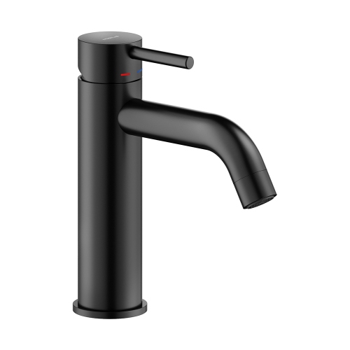 Immagine di Nobili LIVE miscelatore monocomando H.18 cm per lavabo, senza scarico, colore mora finitura opaco LV00118/17BM