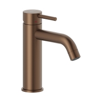 Immagine di Nobili LIVE miscelatore monocomando H.18 cm per lavabo, senza scarico, colore tabacco finitura opaco LV00118/17TA