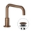 Immagine di Nobili LIVE bocca per miscelatore monocomando per lavabo, con scarico 1 1/4" push, colore tabacco finitura opaco AV00156/23TA