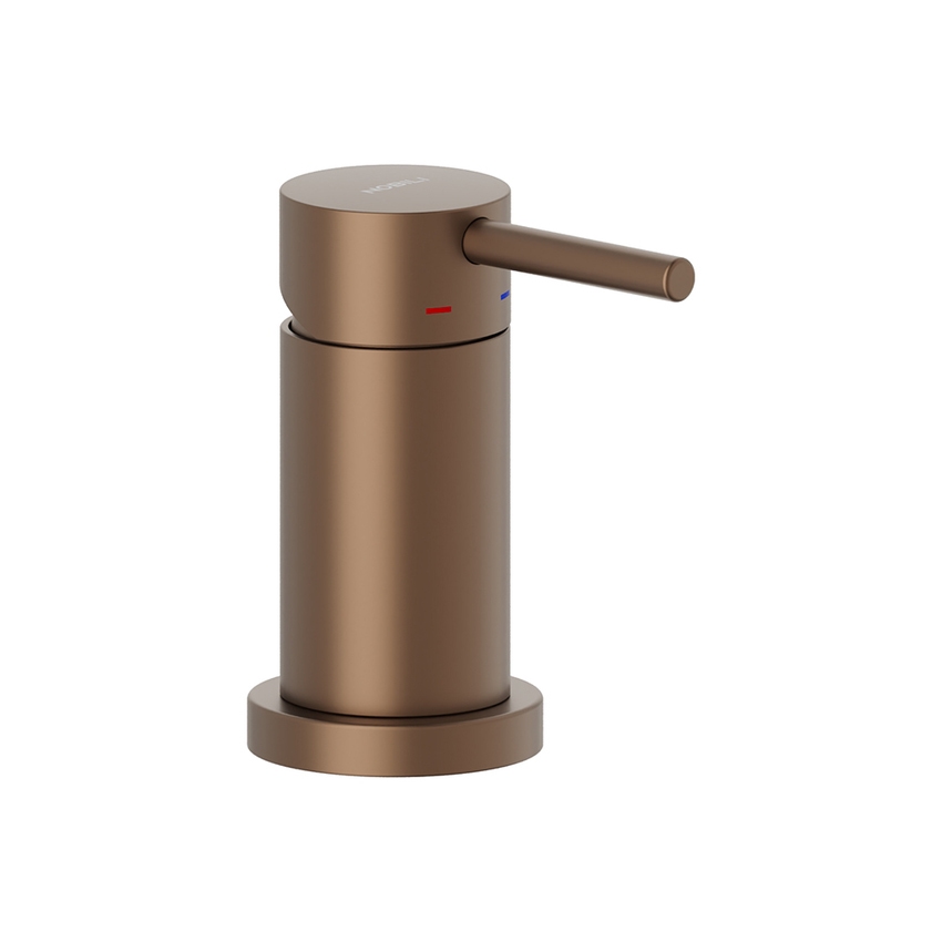Immagine di Nobili LIVE miscelatore monocomando per bocca, ingresso a 2 vie, colore tabacco finitura opaco WE00110/9TTA