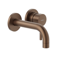 Immagine di Nobili LIVE miscelatore lavabo solo parte esterna monocomando a parete, colore tabacco finitura opaco LV00199TA