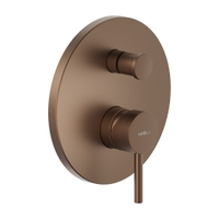 Immagine di Nobili LIVE miscelatore doccia solo parte esterna monocomando incasso a 2 vie , colore tabacco finitura opaco LV00100/ETA