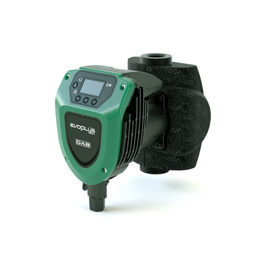 Immagine di Dab Pumps EVOPLUS SMALL 110/180 XM Circolatore elettronico a rotore bagnato per piccoli impianti ad uso abitativo e commerciale, versione singola con bocche filettate da 2”, portata max 9.6 m³/h - prevalenza max 11.3 m 60231358