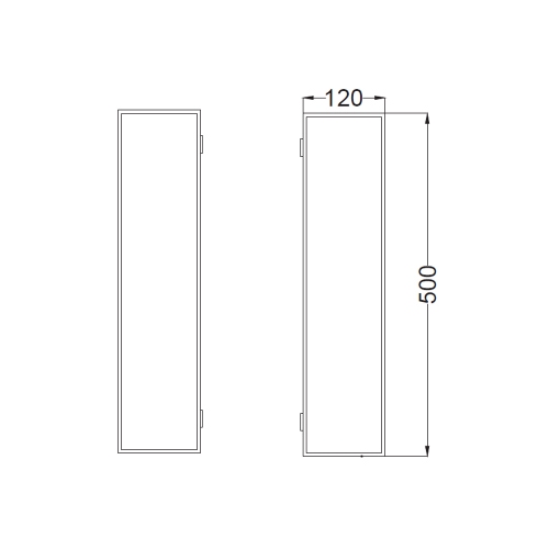 Immagine di Cielo ELLE set composto da lavabo 50 cm e alzatina, colore talco finitura opaco, struttura in acciaio per lavabo, potasciugamani e barra porta accessori colore nero finitura opaco e specchio H.110 cm con profilo colore nero finitura opaco KITELLE-1