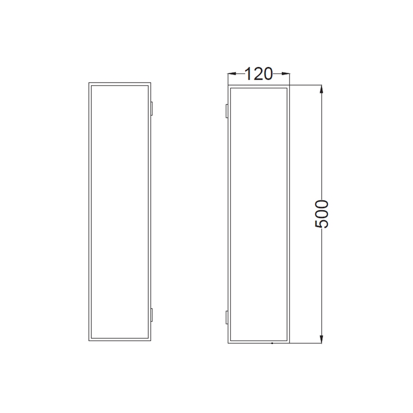 Immagine di Cielo ELLE set composto da lavabo 50 cm e alzatina, colore talco finitura opaco, struttura in acciaio per lavabo, potasciugamani e barra porta accessori colore nero finitura opaco e specchio H.110 cm con profilo colore nero finitura opaco KITELLE-1