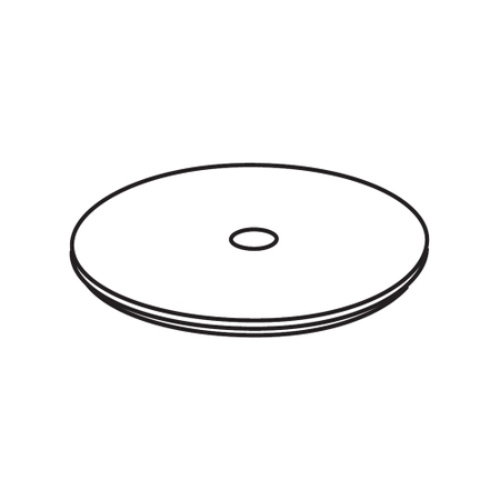 Immagine di Cielo ELLE OTTO TONDO coperchio in legno laccato, senza pouf, colore talco finitura opaco ELCTLTL