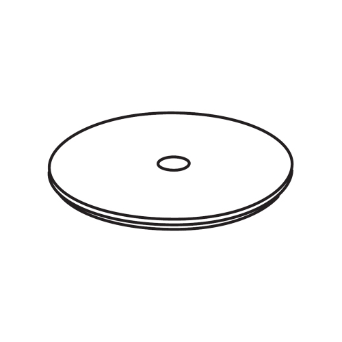 Immagine di Cielo ELLE OTTO TONDO coperchio in legno laccato, senza pouf, colore talco finitura opaco ELCTLTL