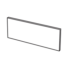 Immagine di Cielo ELLE alzatina in ceramica L.68 cm per lavabo, colore bianco finitura lucido ELP70