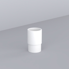 Immagine di Cielo ELLE bicchiere in Solid Surface, colore bianco finitura opaco ACBI