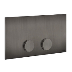 Immagine di Gessi ANELLO TOTAL LOOK placca di finitura per Viega 1H, 2H e 2L, finitura black metal brushed PVD 54625#707