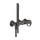 Gessi ANELLO miscelatore vasca, a parete, 2 uscite, senza corpo incasso, finitura black metal brushed PVD 63345#707