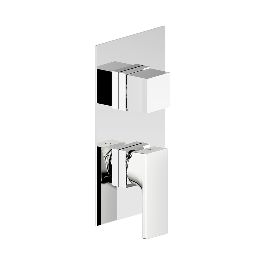 Immagine di Nobili Miscelatore monocomando ad incasso per doccia, 2 o 3 vie, senza corpo incasso, finitura cromo WE81102/SECR