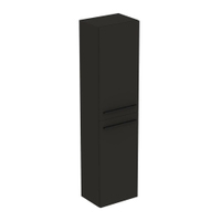 Immagine di Ideal Standard I.LIFE B mobile a colonna L.40 H.160 P.30 cm, anta a chiusura ammortizzata reversibile, con 5 ripiani interni di cui 4 di vetro, colore grigio carbonio finitura opaco T5260NV